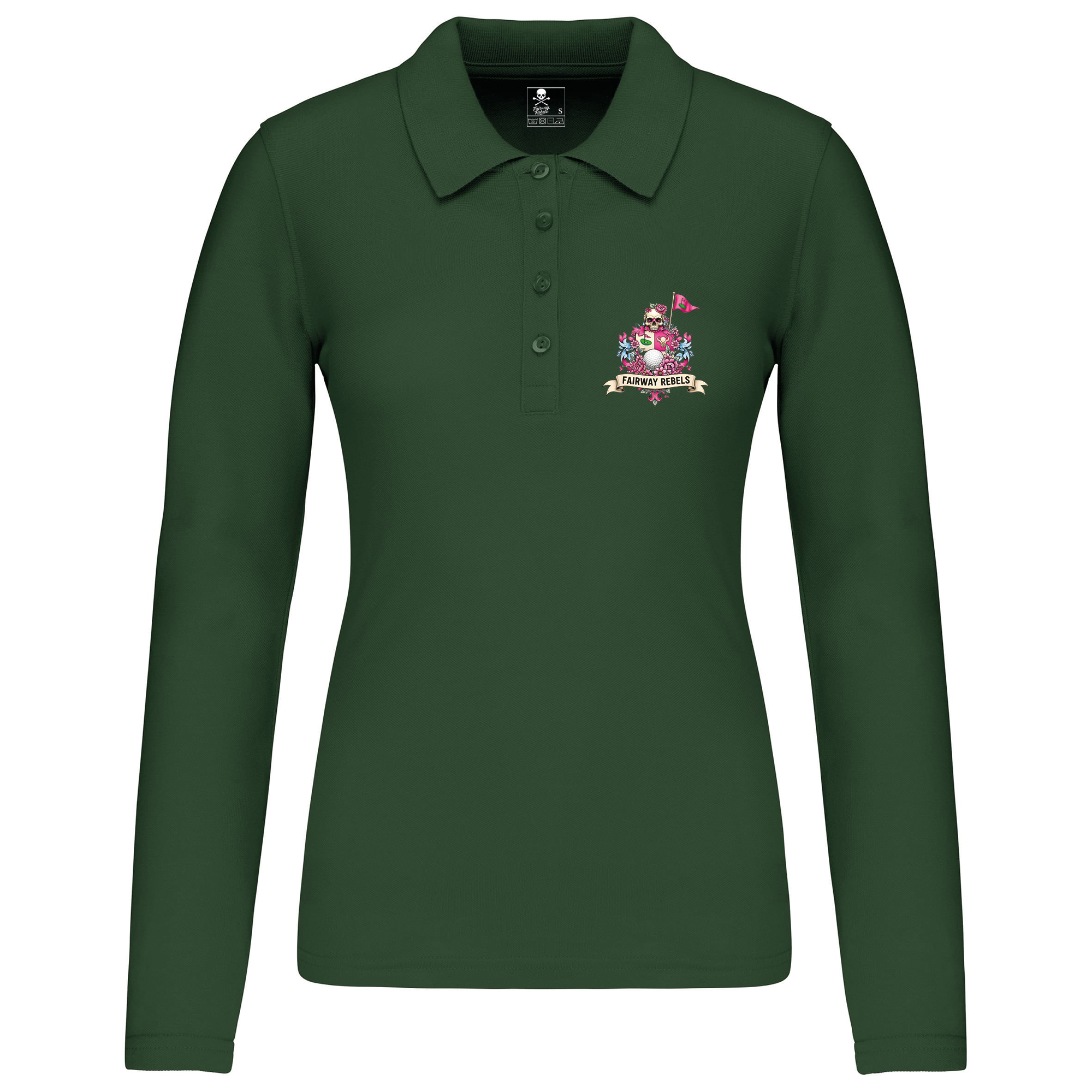 Polo de golf femme Queen manches longues - Fairway Rebels golf -Polo femme Longues Manches -42.00 EUR Polo femme Longues Manches