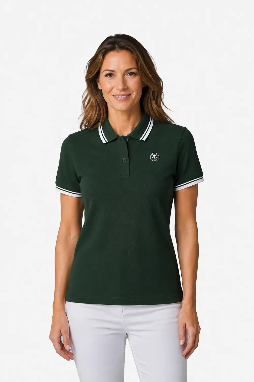 Herren Golf-Poloshirt Kontrast 100% Baumwolle