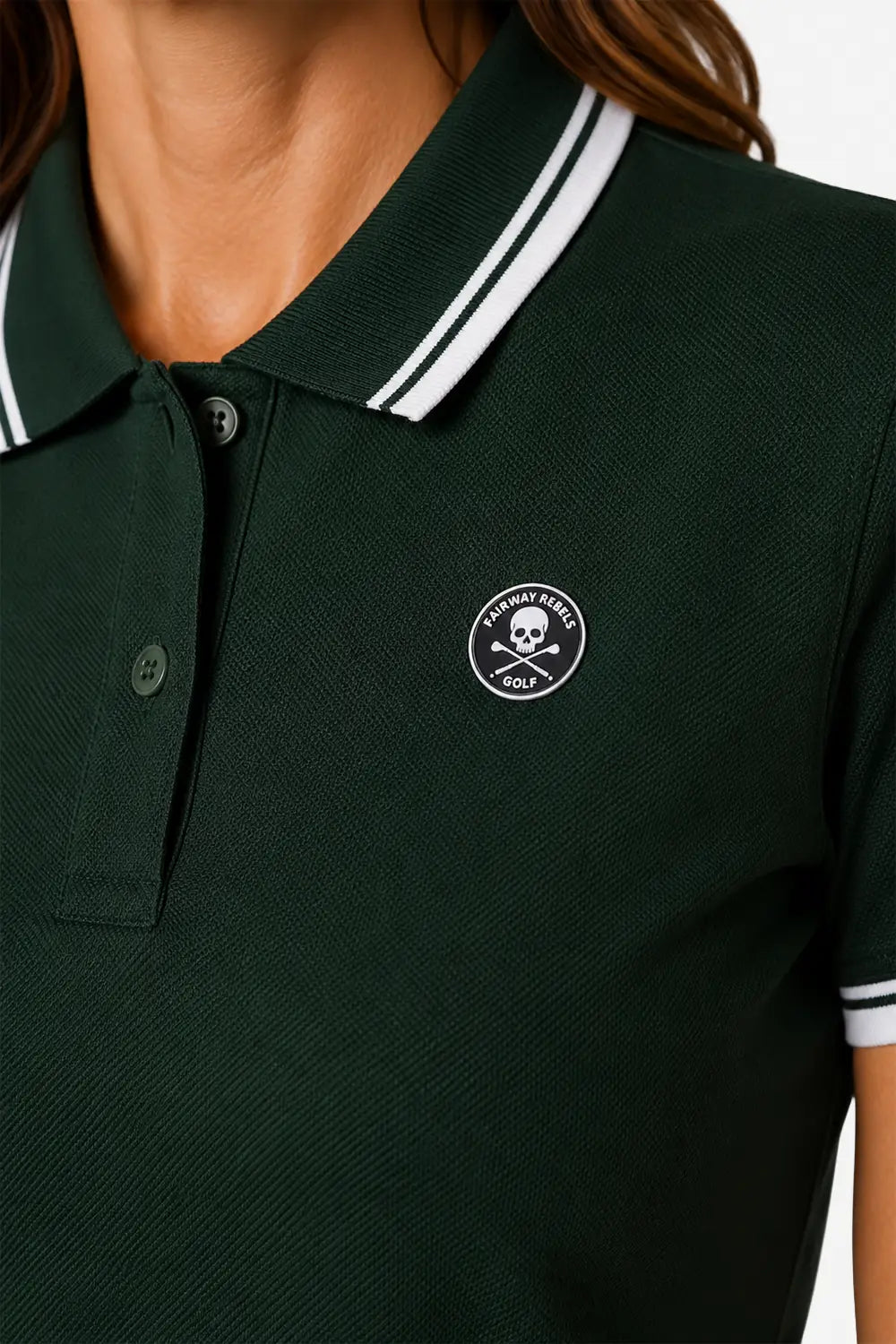 Herren Golf-Poloshirt Kontrast 100% Baumwolle