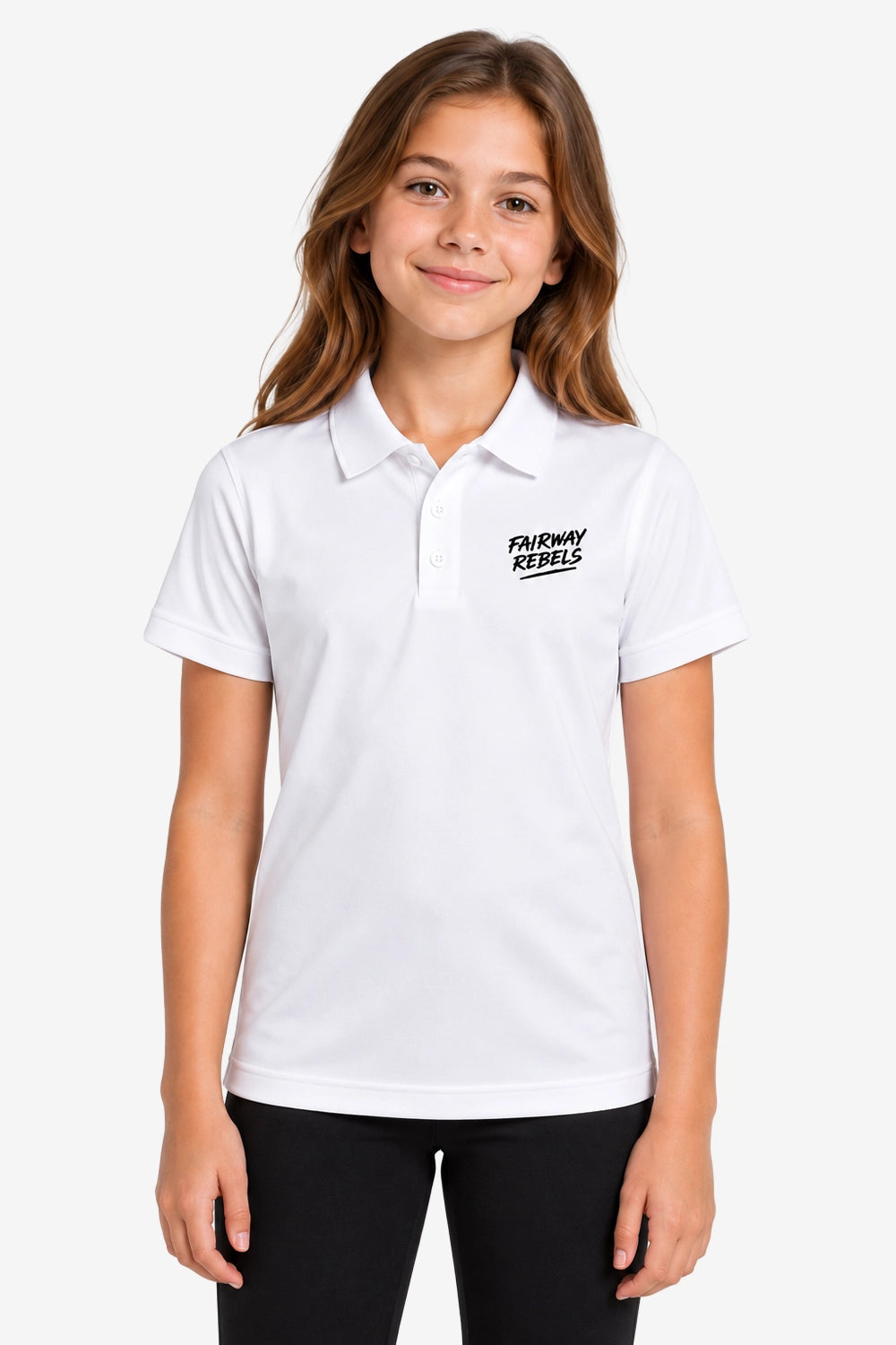 Technisches Golf-Poloshirt für Mädchen