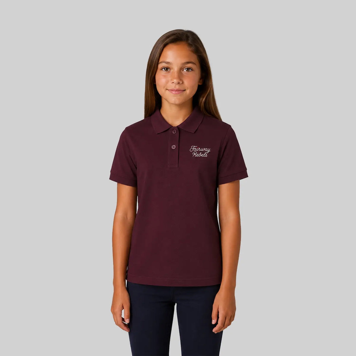 Girls' Cotton Golf Polo Shirt