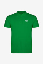 Polo en coton vert pour fille, logo poitrine et patte de boutonnage