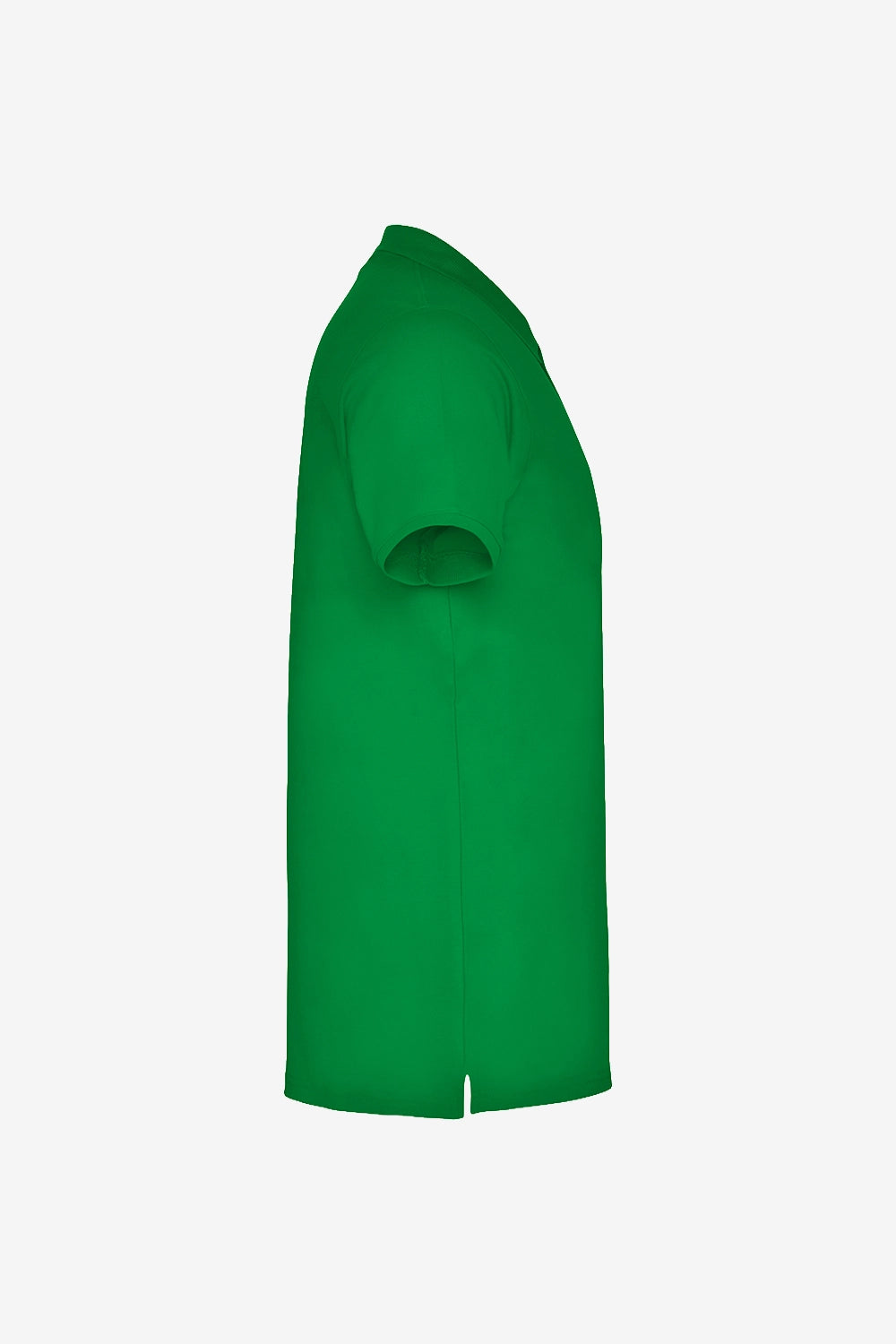 Polo en coton vert pour fille, manches courtes, col polo boutonné