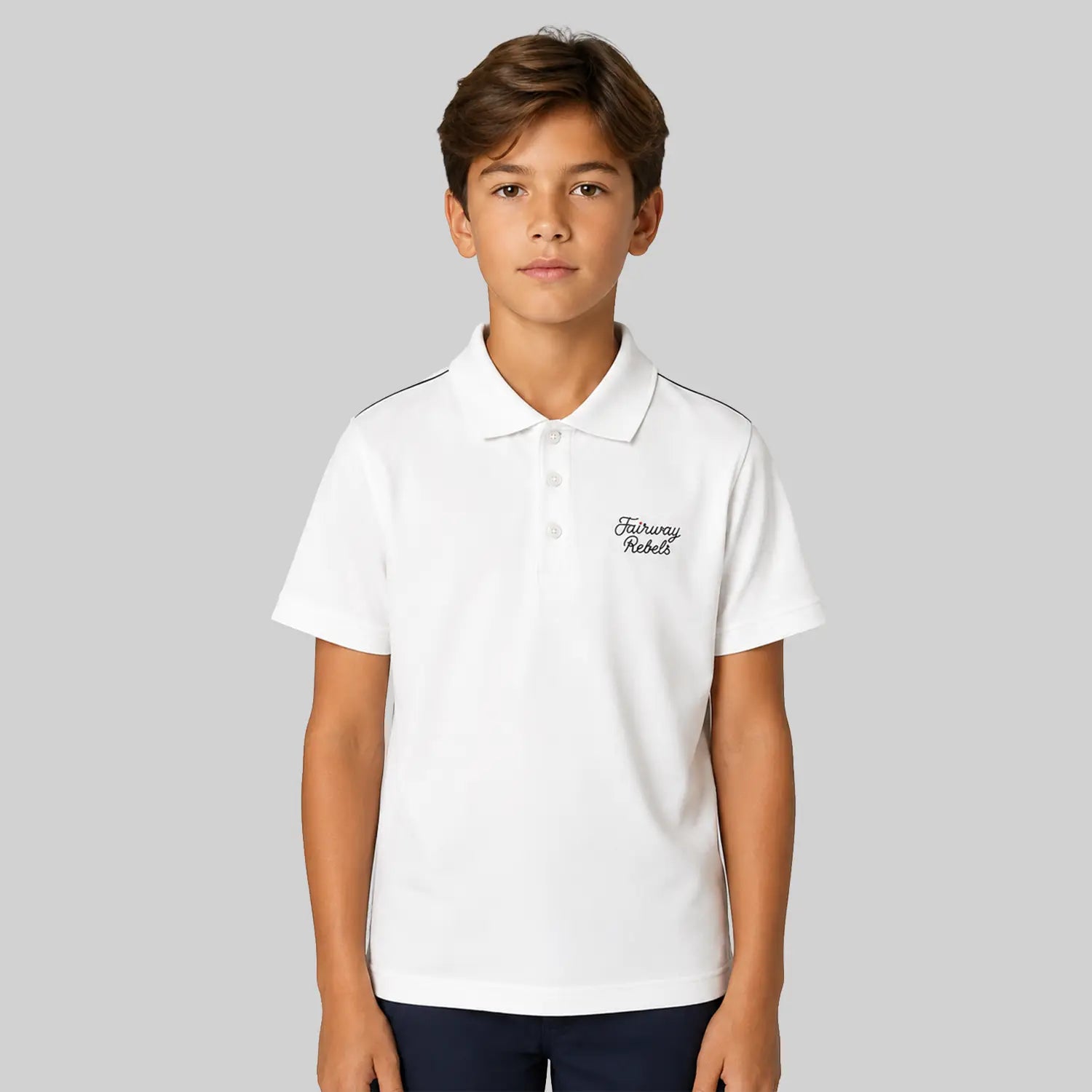 Technisches Golfpolo für Jungen