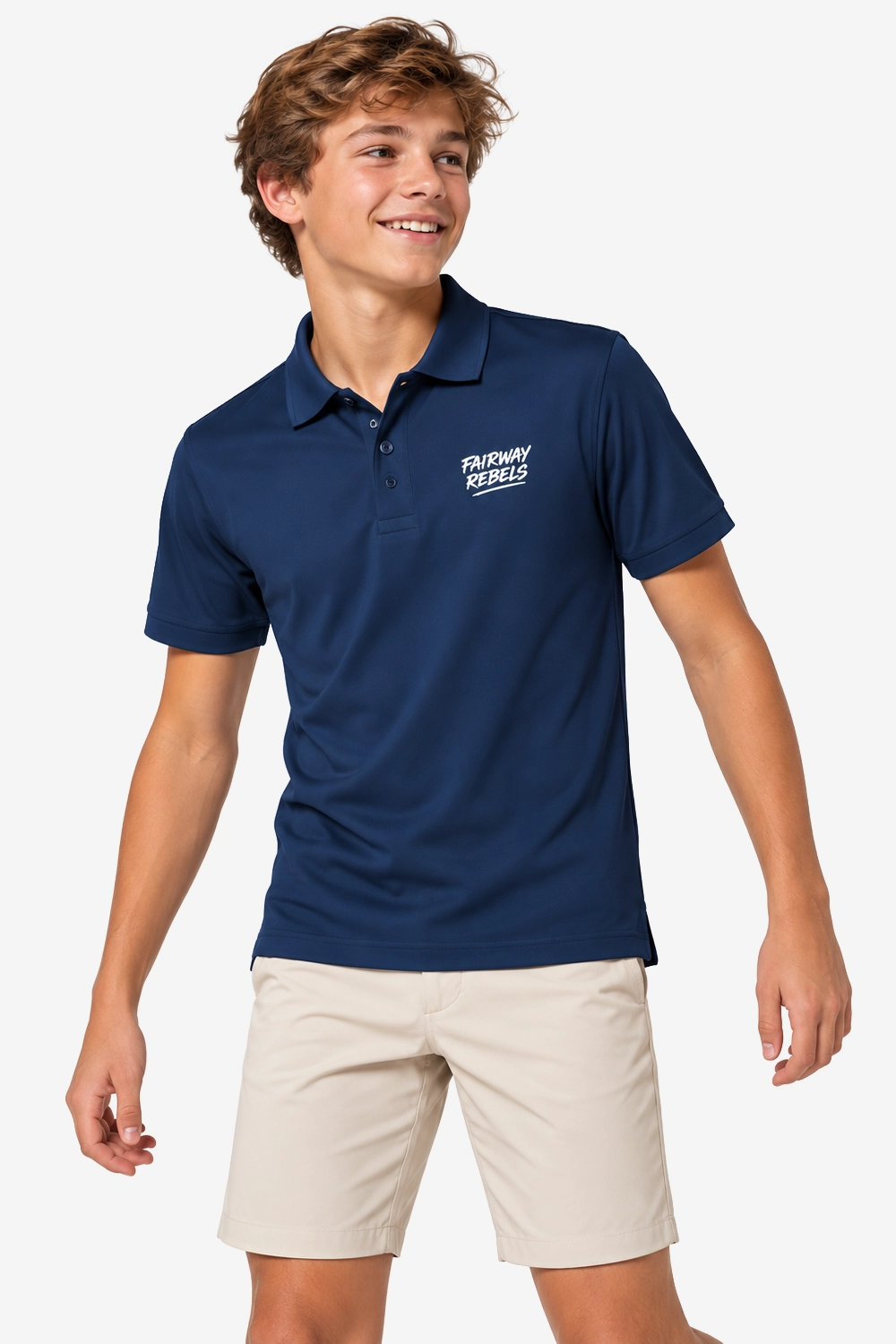 Technisches Golfpolo für Jungen