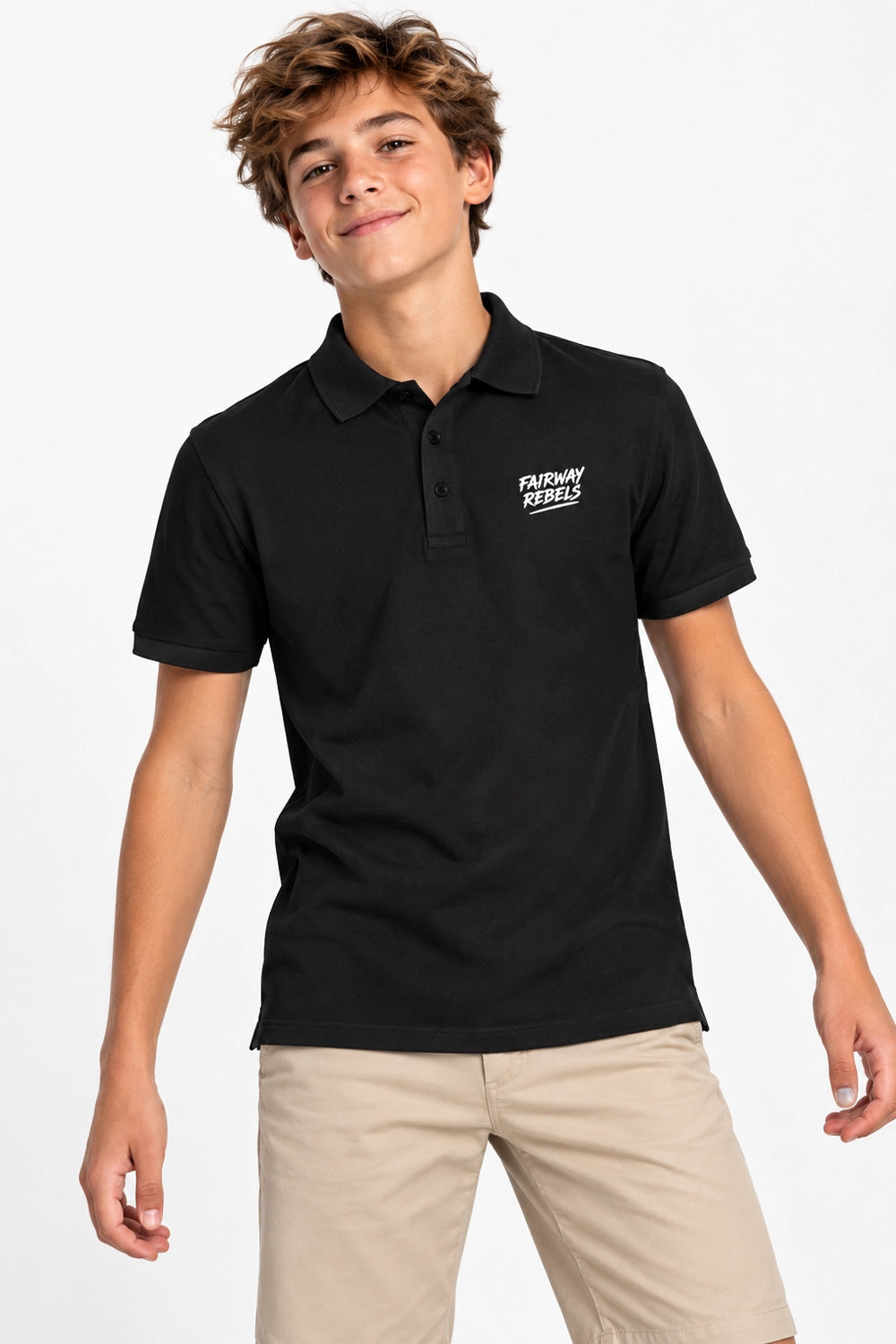 Polo de golf de algodón para niño