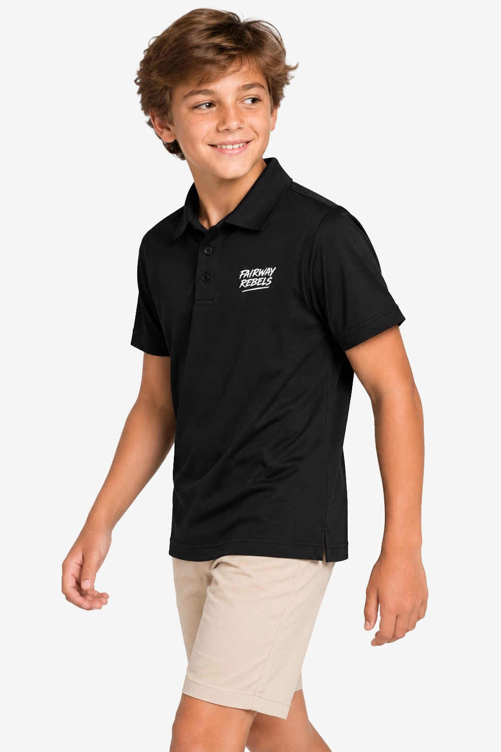 Technisches Golfpolo für Jungen