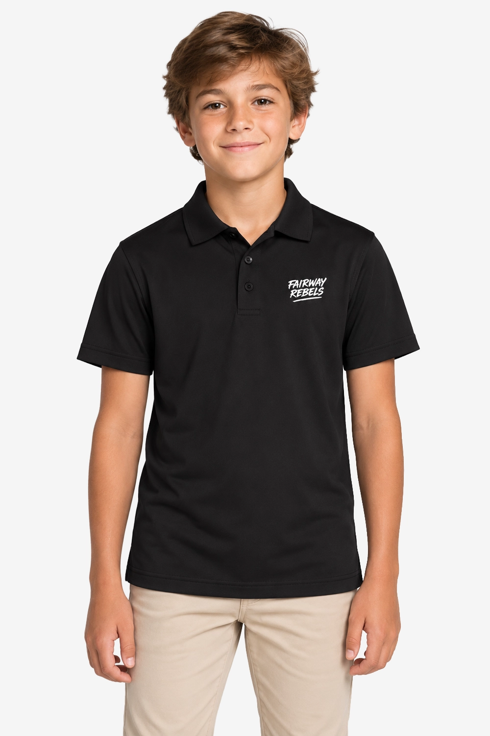 Technisches Golfpolo für Jungen