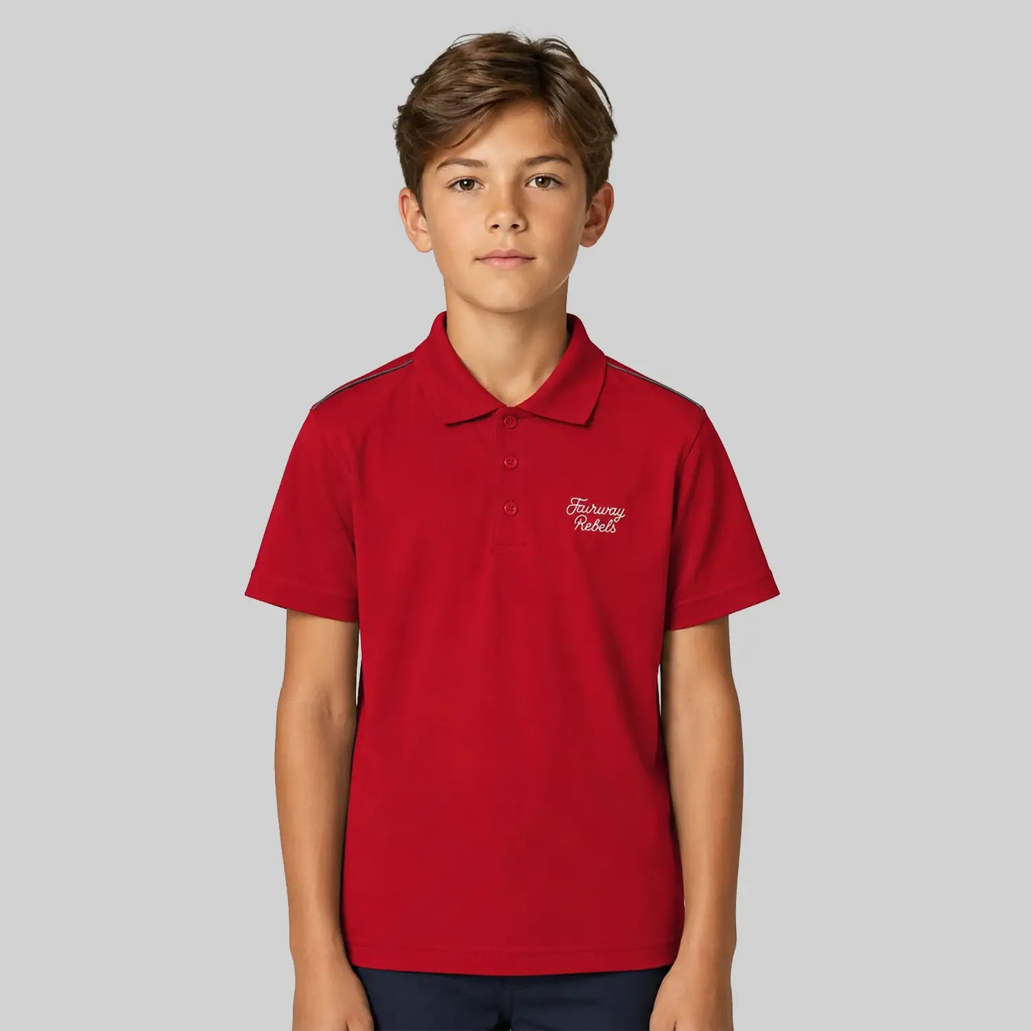 Technisches Golfpolo für Jungen