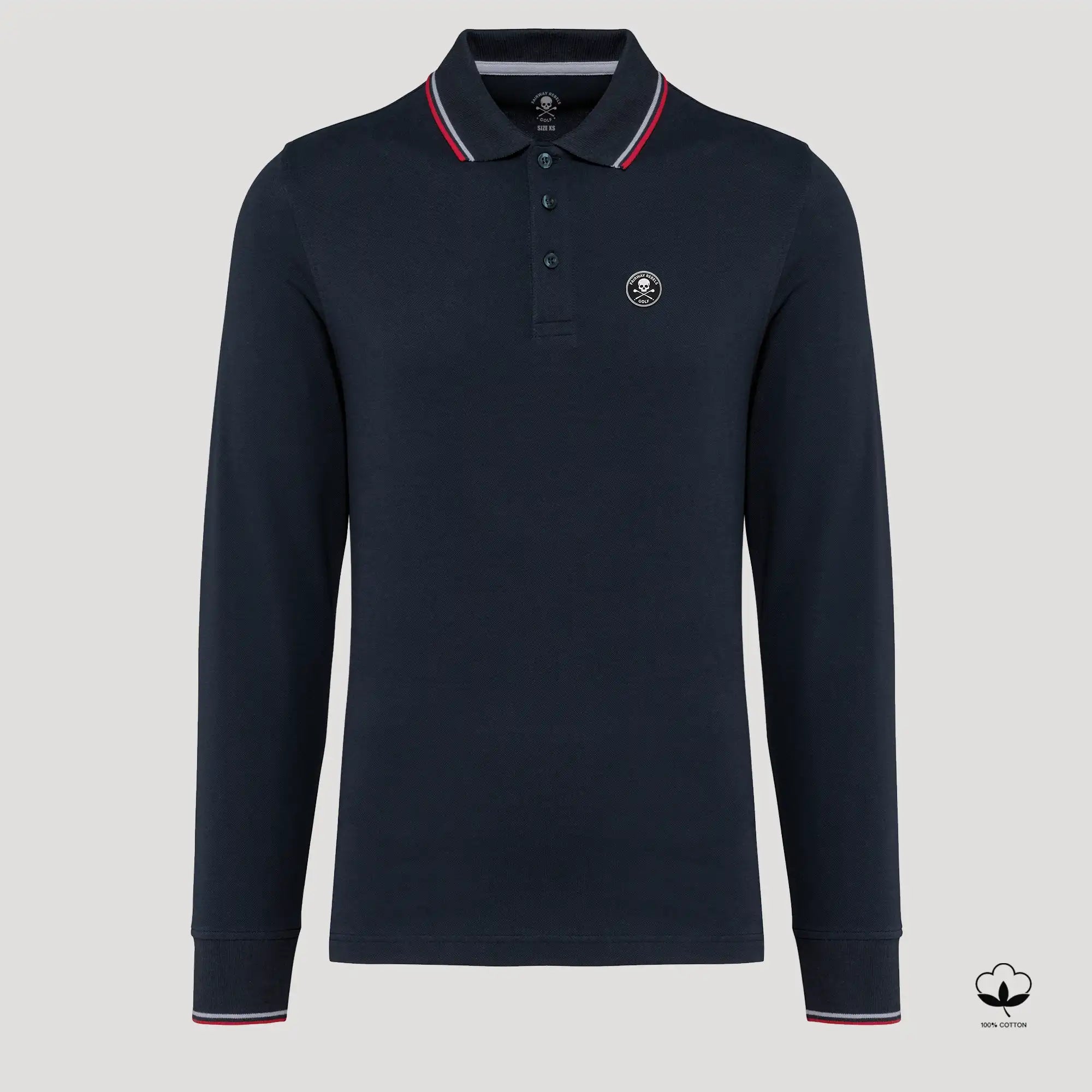 Polo Golf Homme Manches Longues Coton - Fairway Rebels-  54.00 EUR