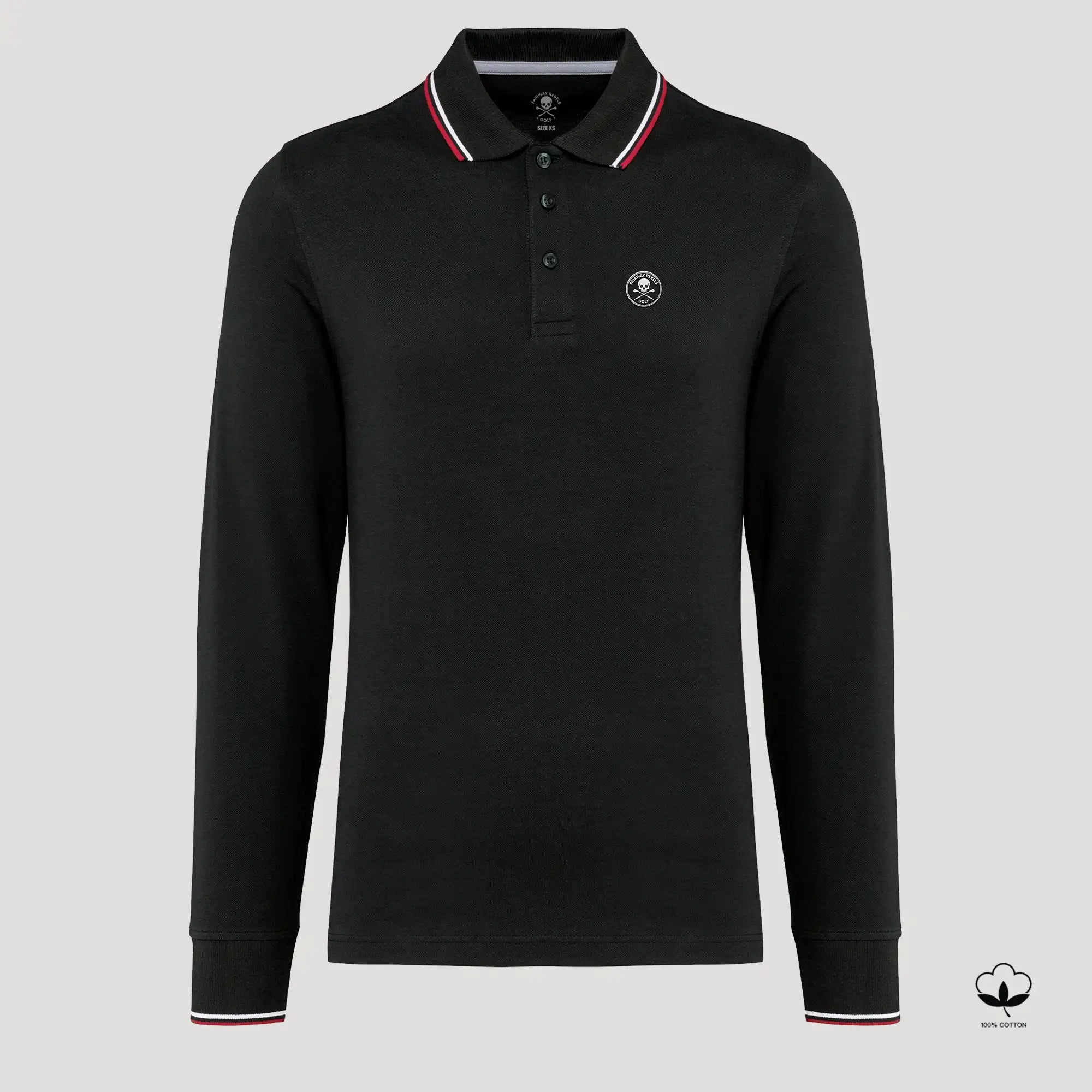 Polo Golf Homme Manches Longues Coton - Fairway Rebels-  54.00 EUR