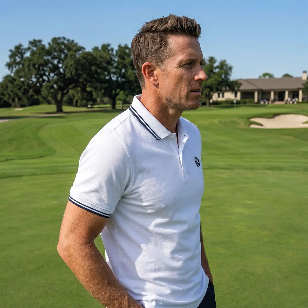 Polo golf Homme Contrasté 100% Coton