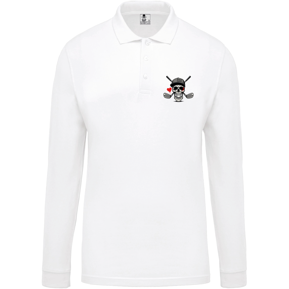 Polo de golf homme Heart manches longues - Fairway Rebels golf -Polo homme Longues Manches -42.00 EUR Polo homme Longues Manches