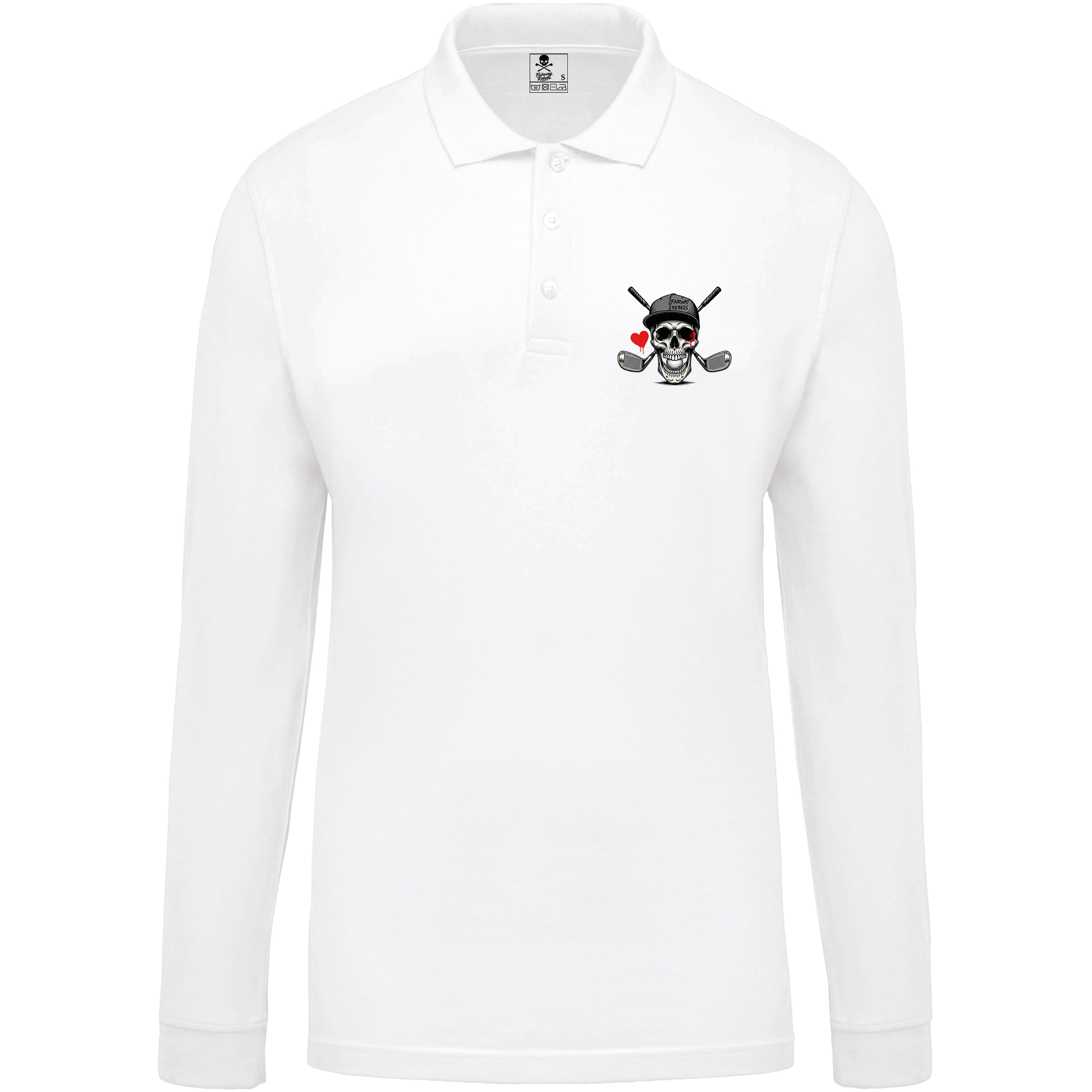 Polo de golf homme Heart manches longues - Fairway Rebels golf -Polo homme Longues Manches -42.00 EUR Polo homme Longues Manches