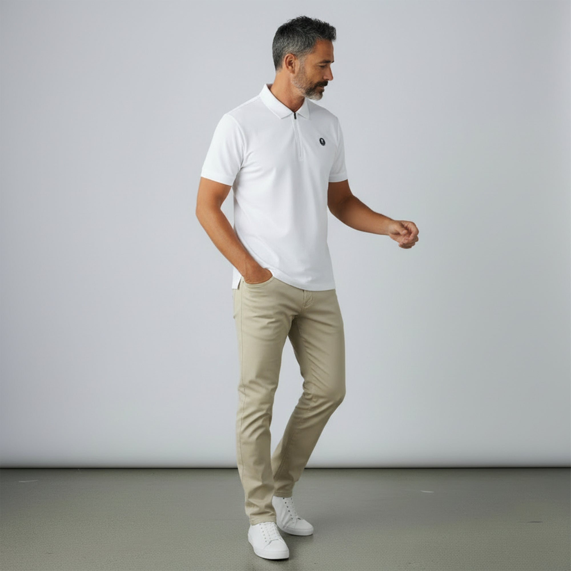 Polo Golf homme Technique 1/4 zip - Fairway Rebels-  54.00 EUR