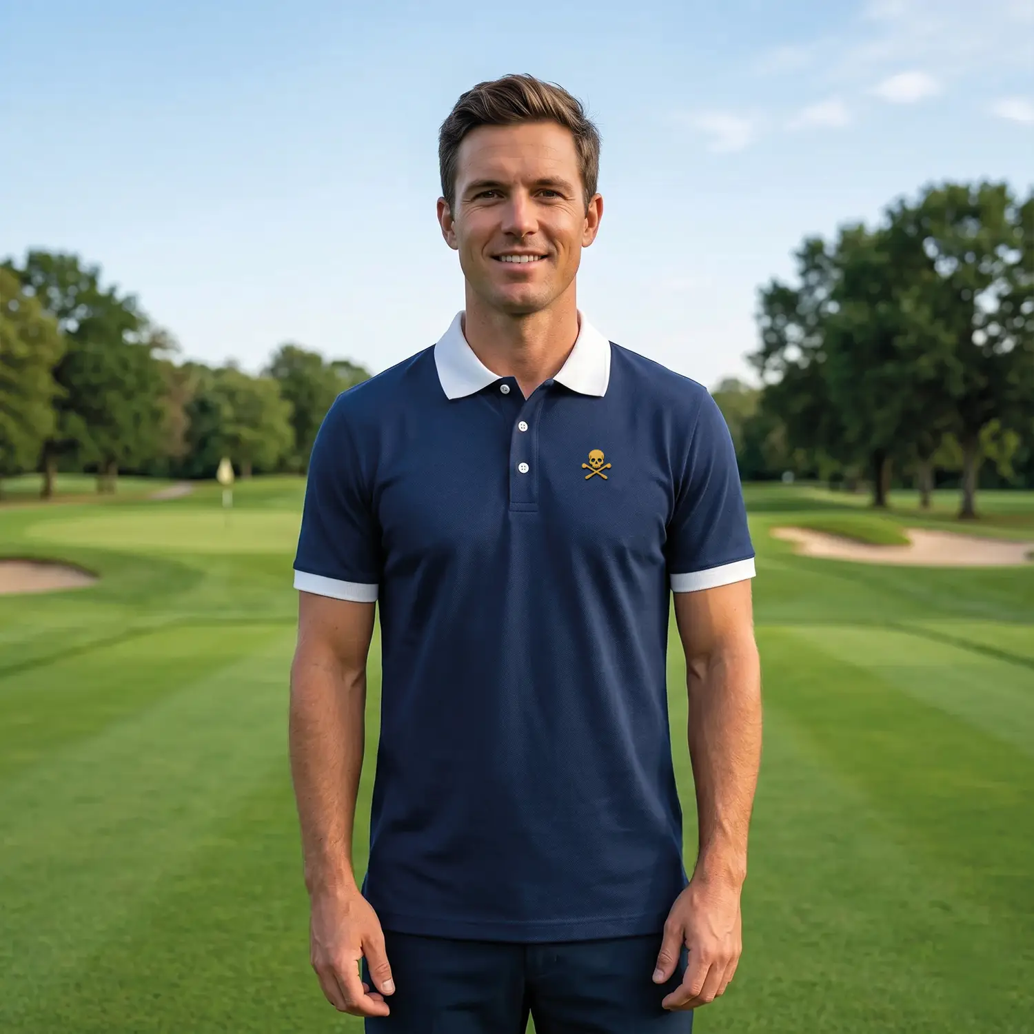 Men's Piqué Knit Golf Polo Shirt