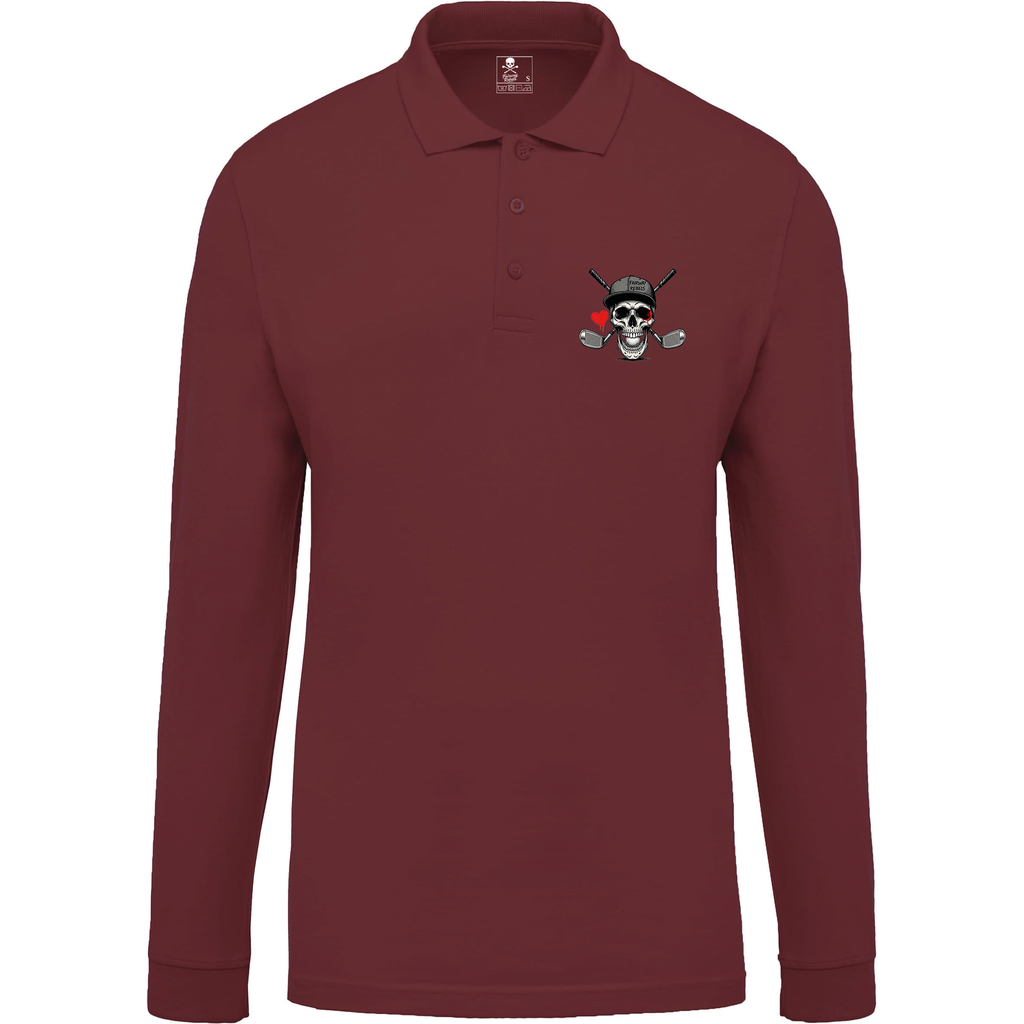 Polo de golf homme Heart manches longues