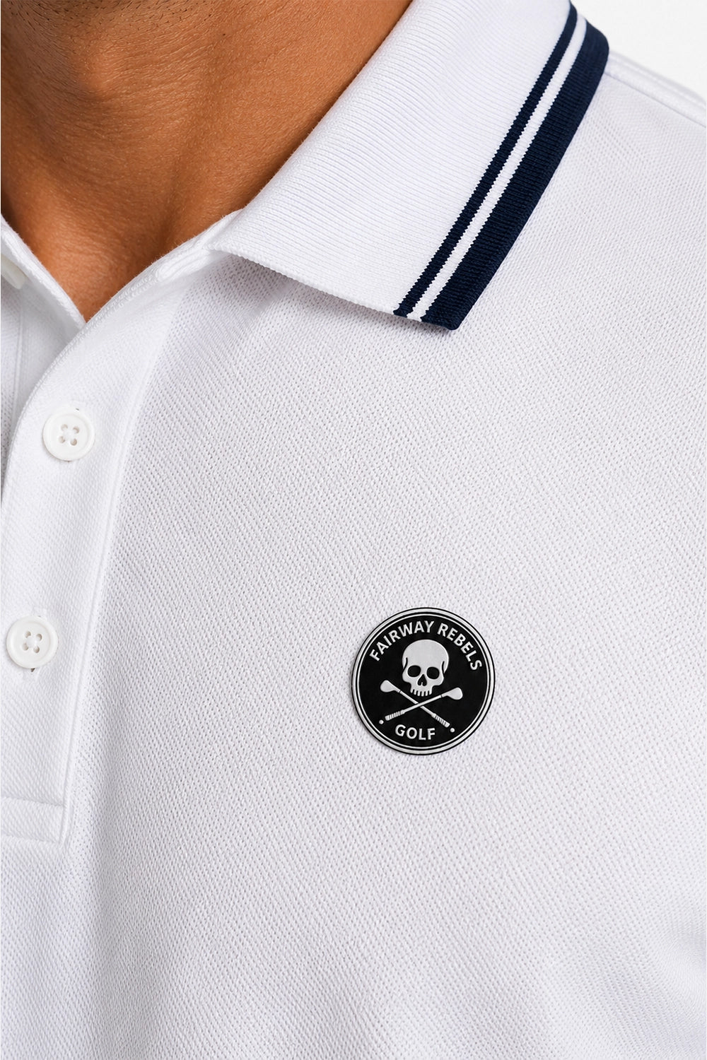 Polo Golf für Herren aus Baumwolle mit Kontrastdetails