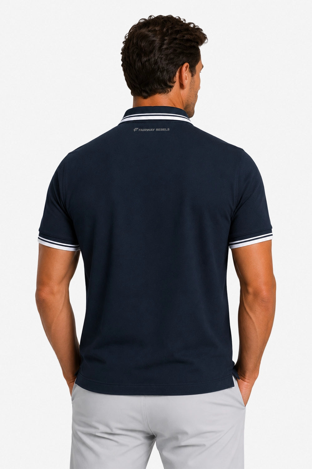 Polo Golf für Herren aus Baumwolle mit Kontrastdetails