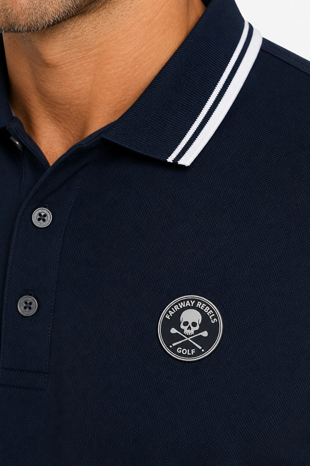 Polo Golf für Herren aus Baumwolle mit Kontrastdetails