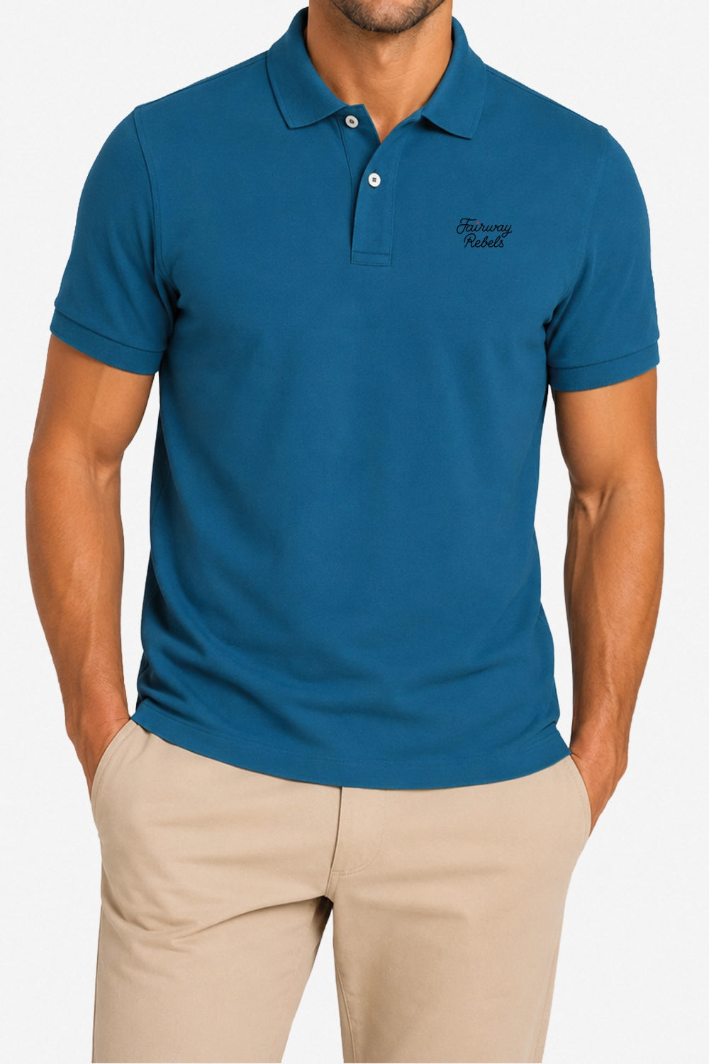 Polo golf homme coton écoresponsable