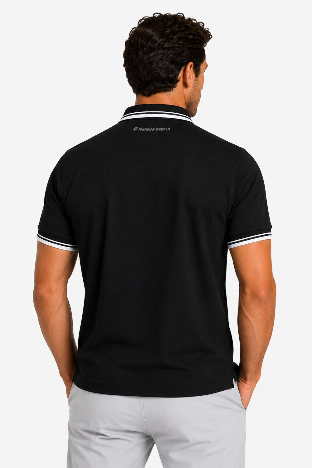 Polo Golf für Herren aus Baumwolle mit Kontrastdetails