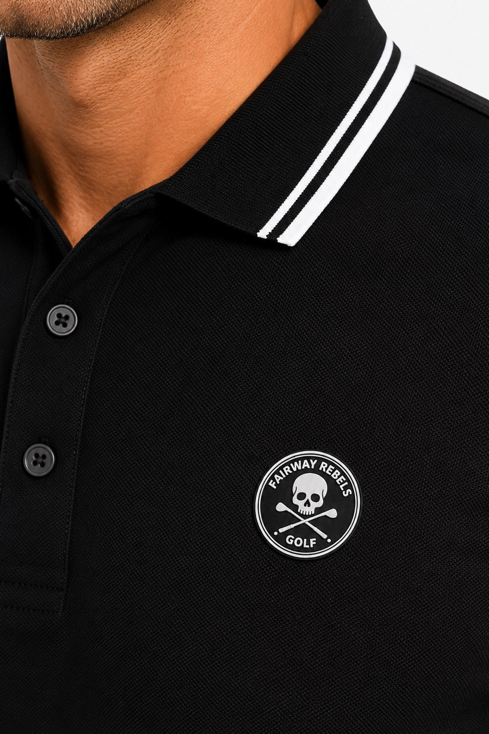 Polo Golf für Herren aus Baumwolle mit Kontrastdetails