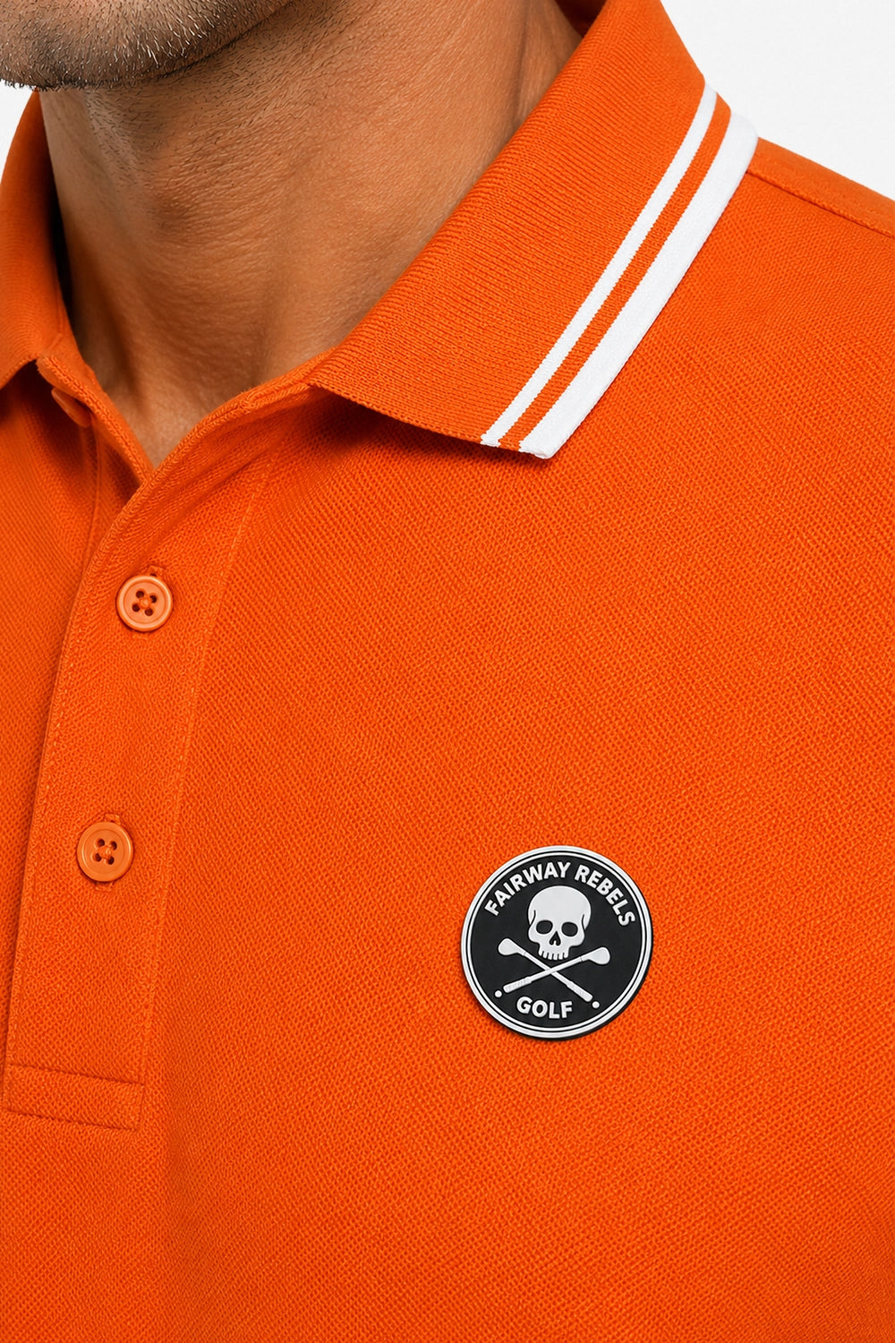 Polo Golf für Herren aus Baumwolle mit Kontrastdetails