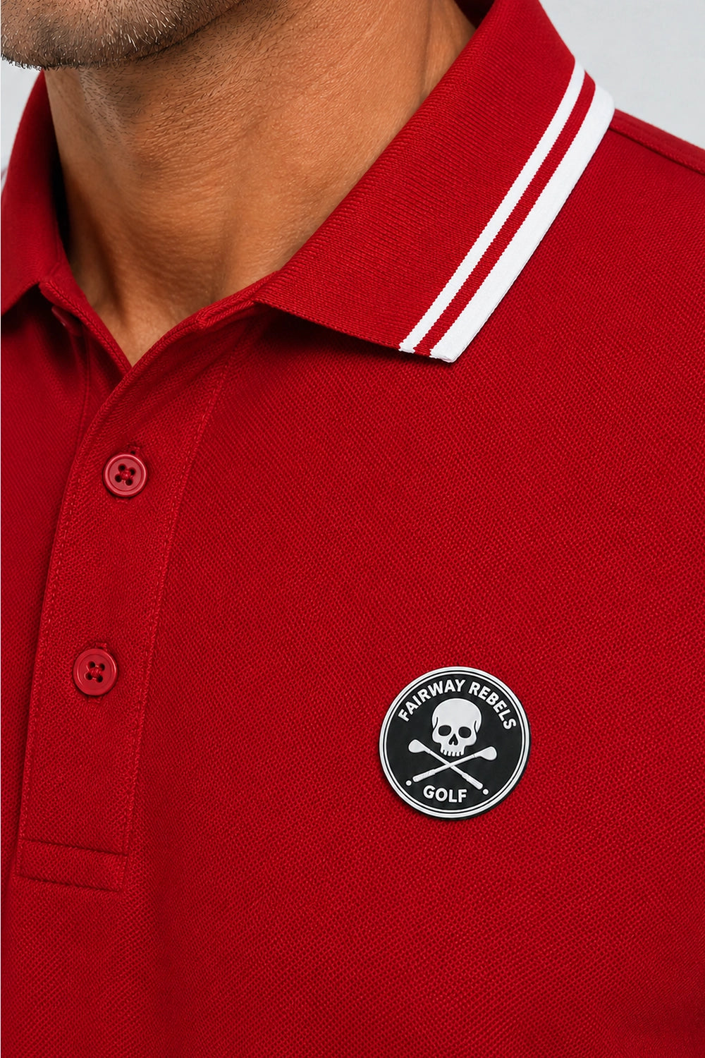 Polo Golf für Herren aus Baumwolle mit Kontrastdetails