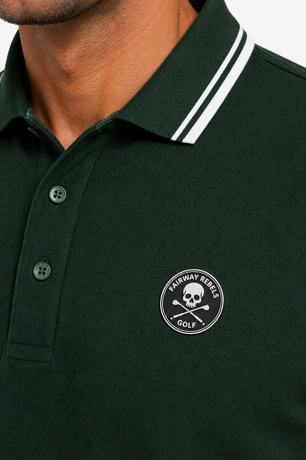 Men's Contrasting Cotton Golf Polo Shirt