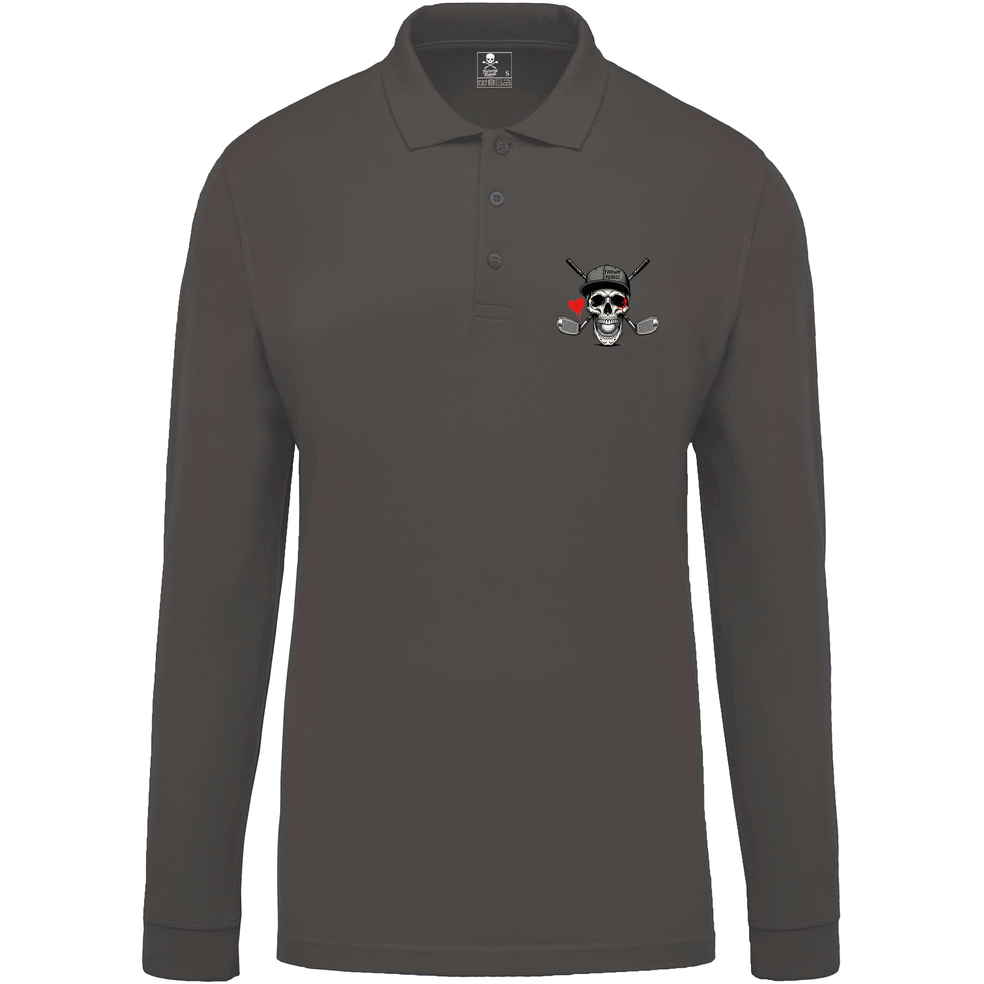 Polo de golf homme Heart manches longues - Fairway Rebels golf -Polo homme Longues Manches -42.00 EUR Polo homme Longues Manches