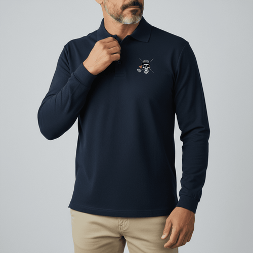 Polo de golf homme Heart manches longues - Fairway Rebels