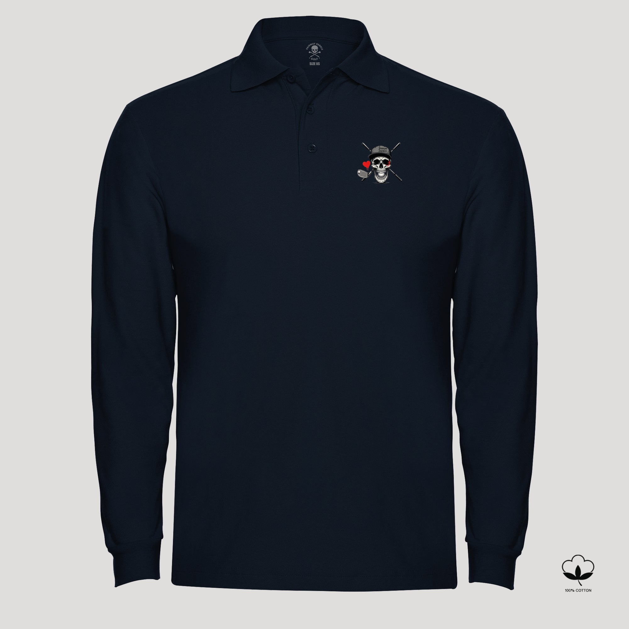Polo de golf homme Heart manches longues - Fairway Rebels-  47.00 EUR