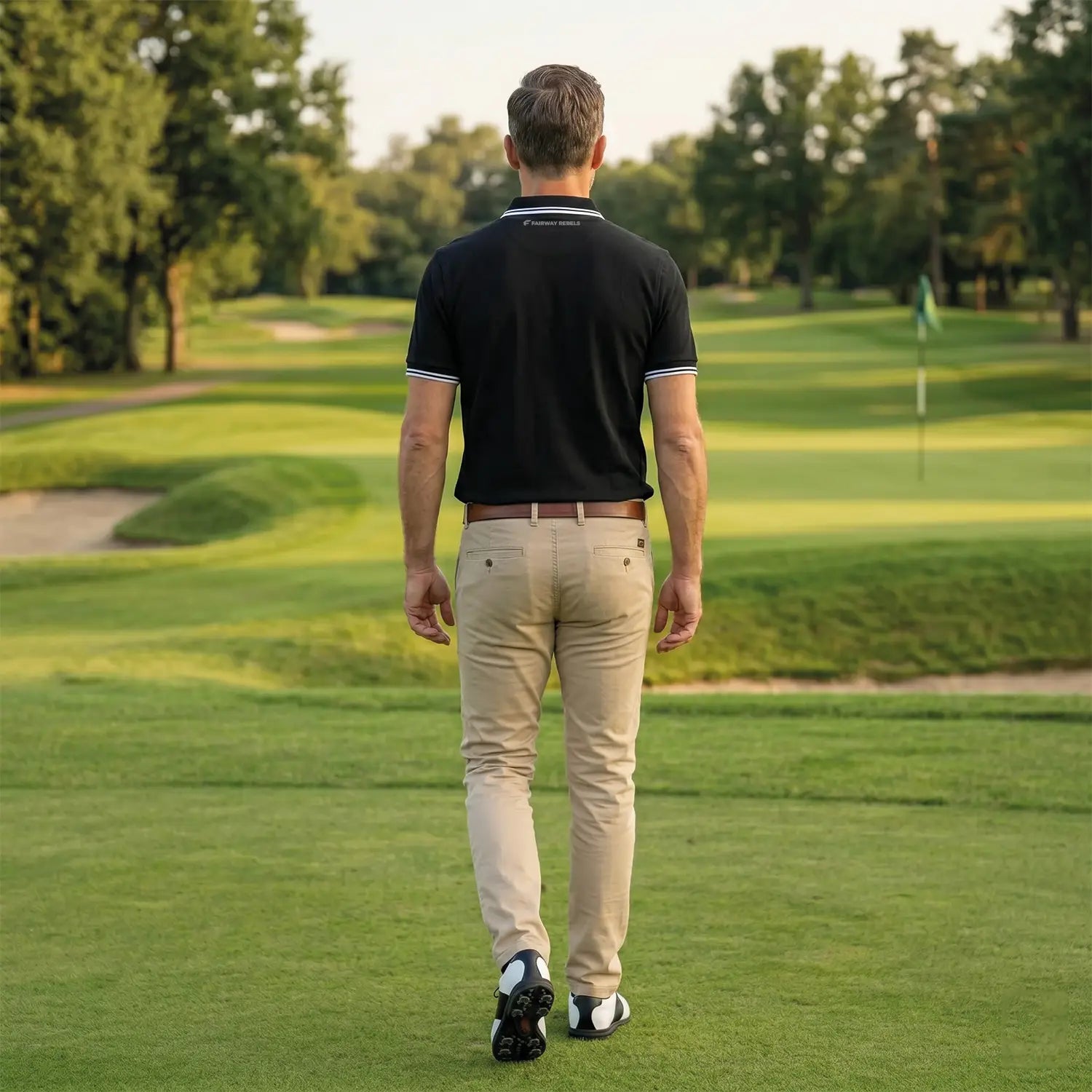 Polo golf Homme Contrasté 100% Coton