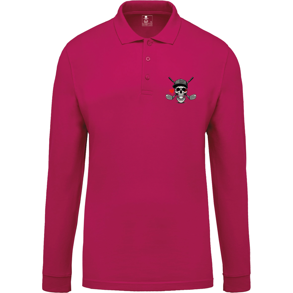 Polo de golf homme Heart manches longues