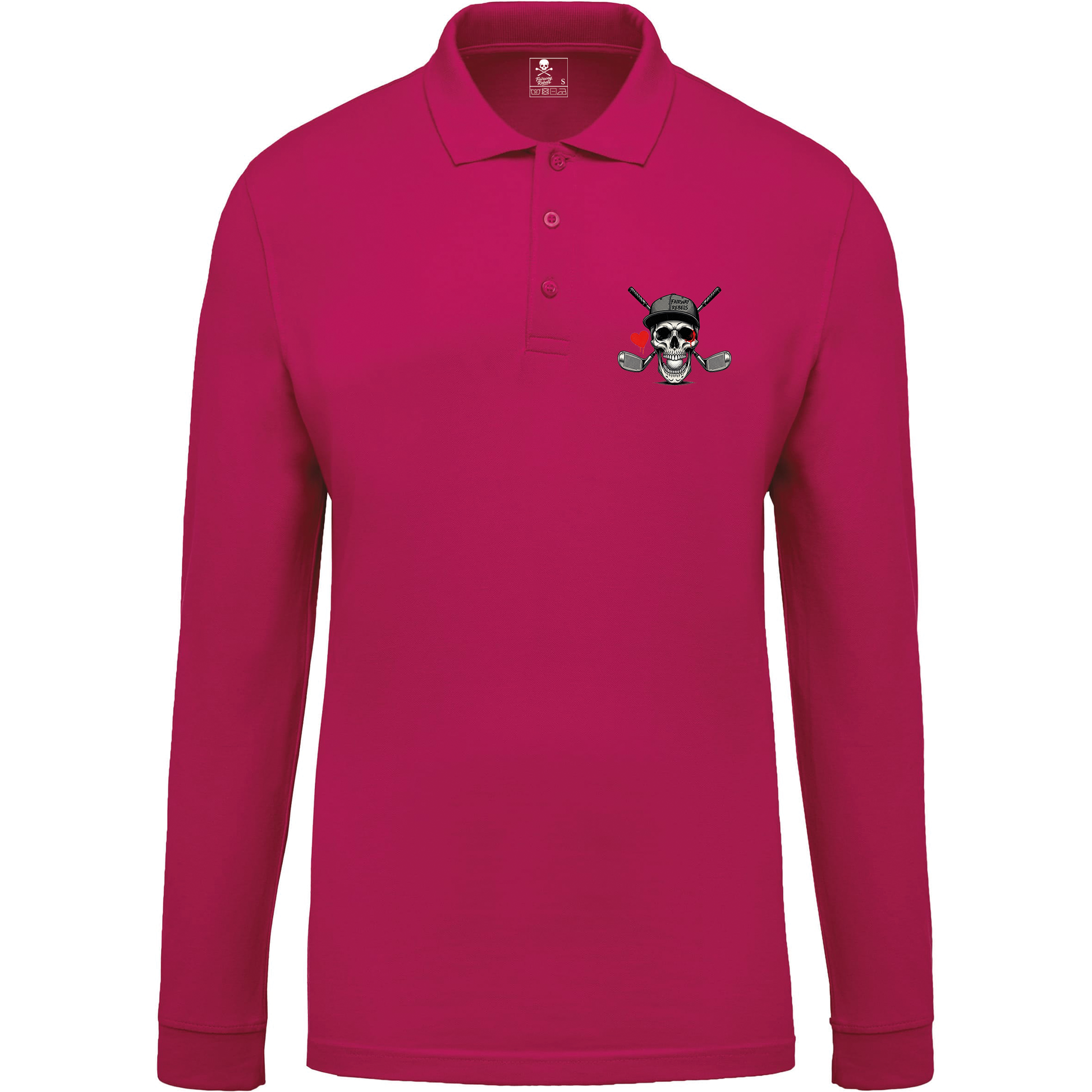 Polo de golf homme Heart manches longues