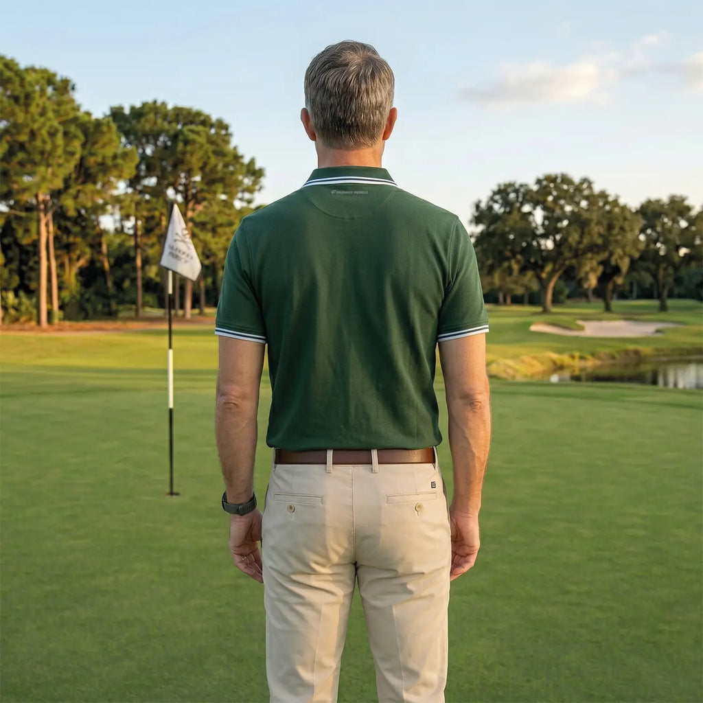 Polo golf Homme Contrasté 100% Coton