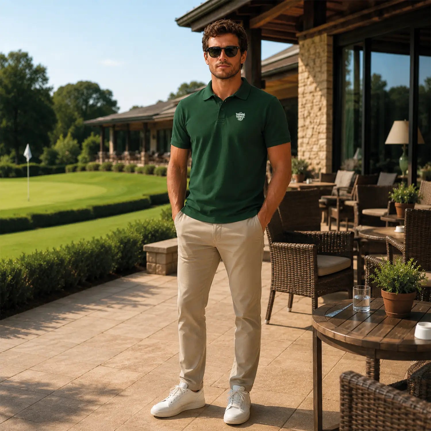 Polo Golf Homme Coton & Élasthanne