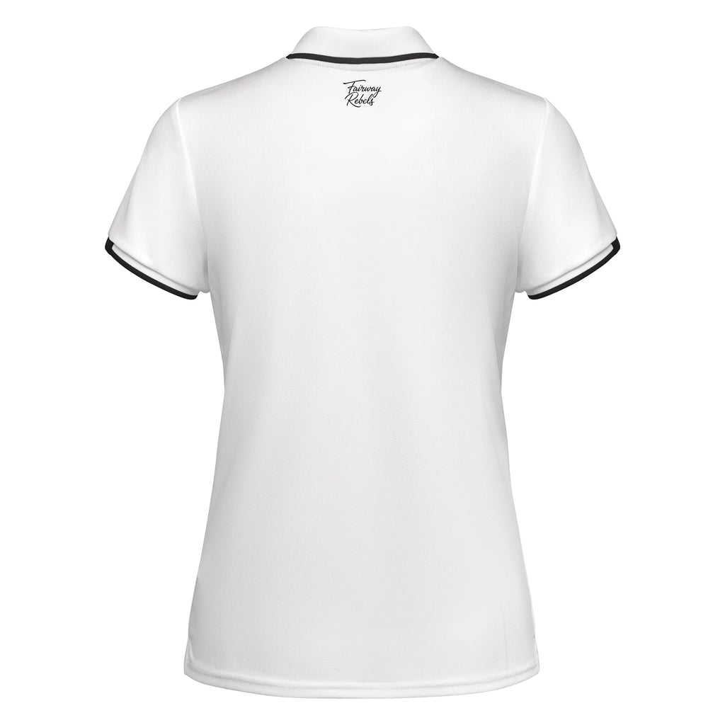 Polo Golf Femme Control Dry White Fairway Rebels - Fairway Rebels. golf - 49.00 EUR