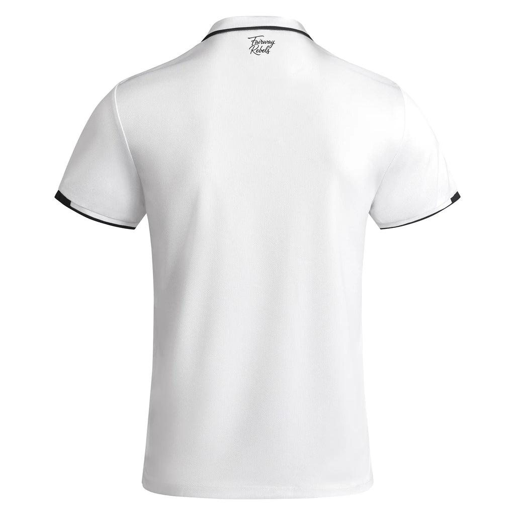 Polo Golf Homme Control Dry White Fairway Rebels - Fairway Rebels. golf - 49.00 EUR