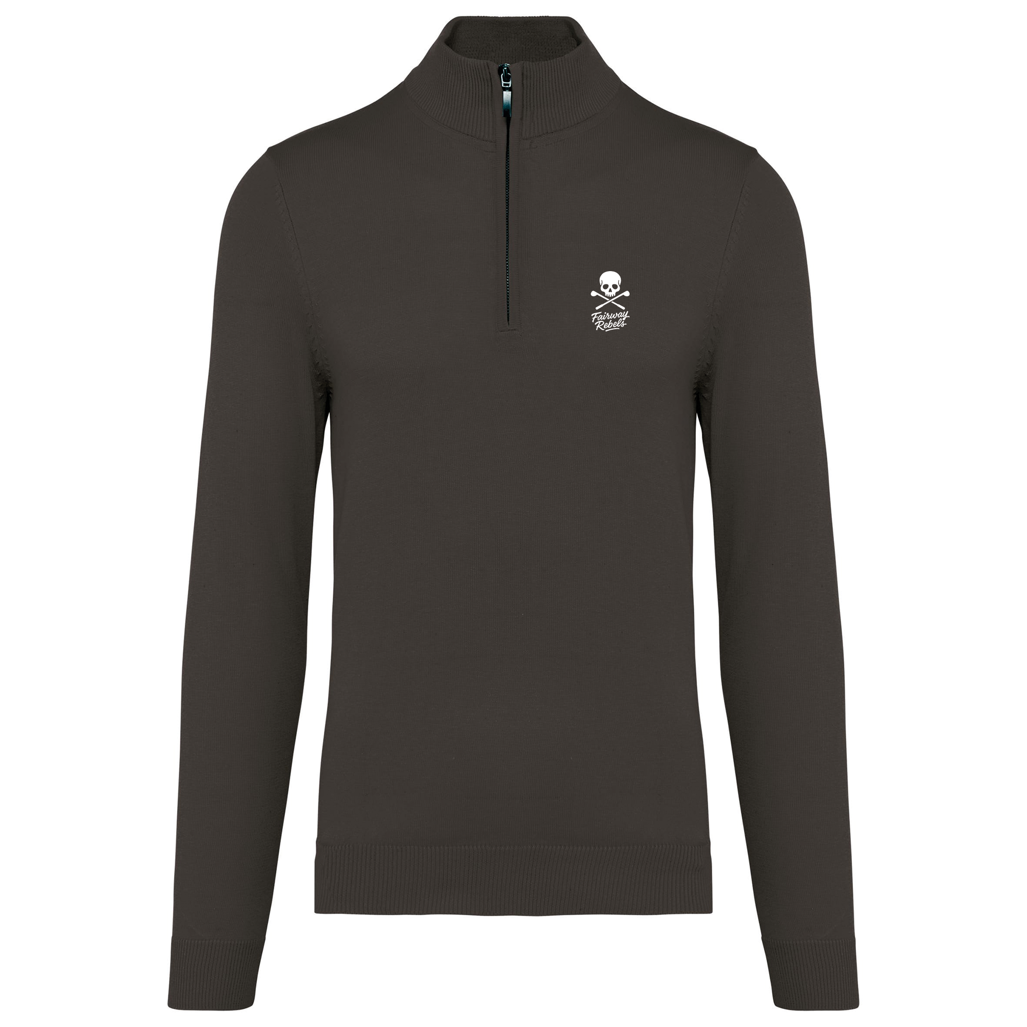 Pull 1/4 Zip Homme Gris Foncé- Fairway-Rebels - Fairway Rebels golf