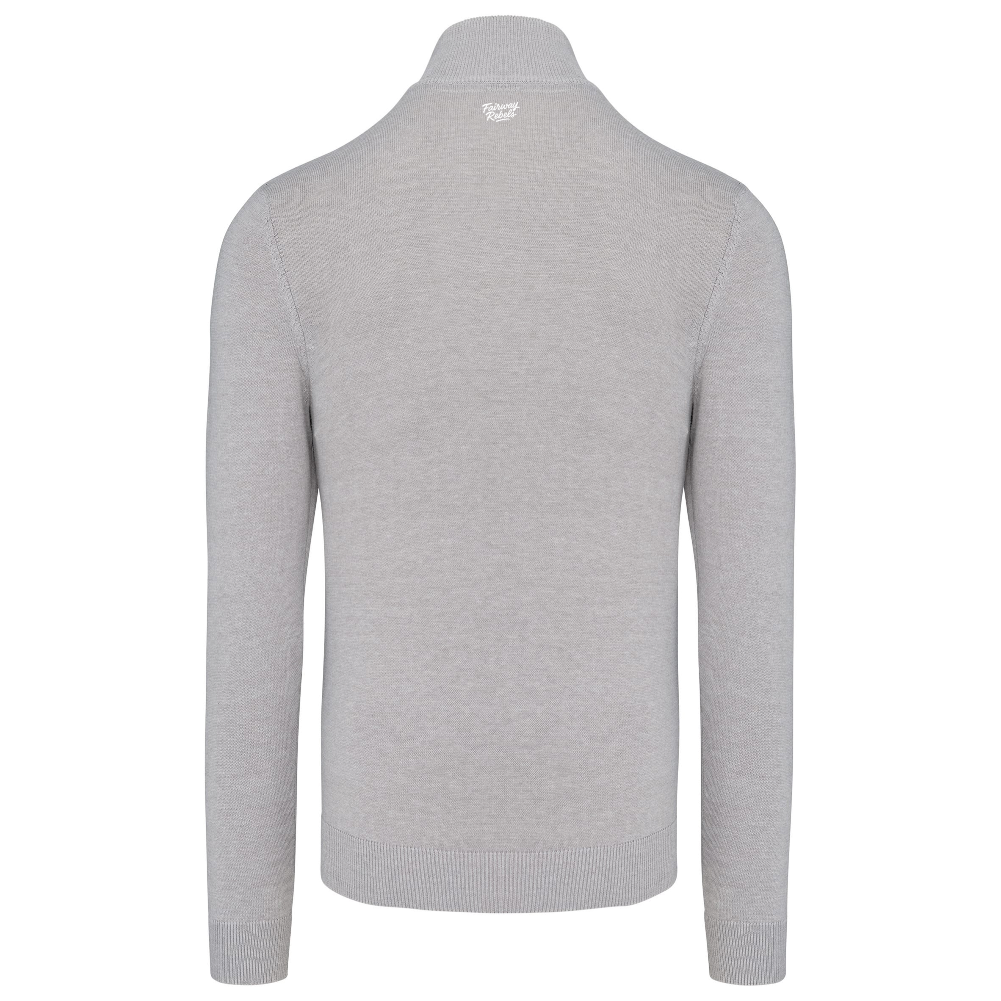 Pull 1/4 Zip Homme Gris Clair - Fairway-Rebels - Fairway Rebels golf