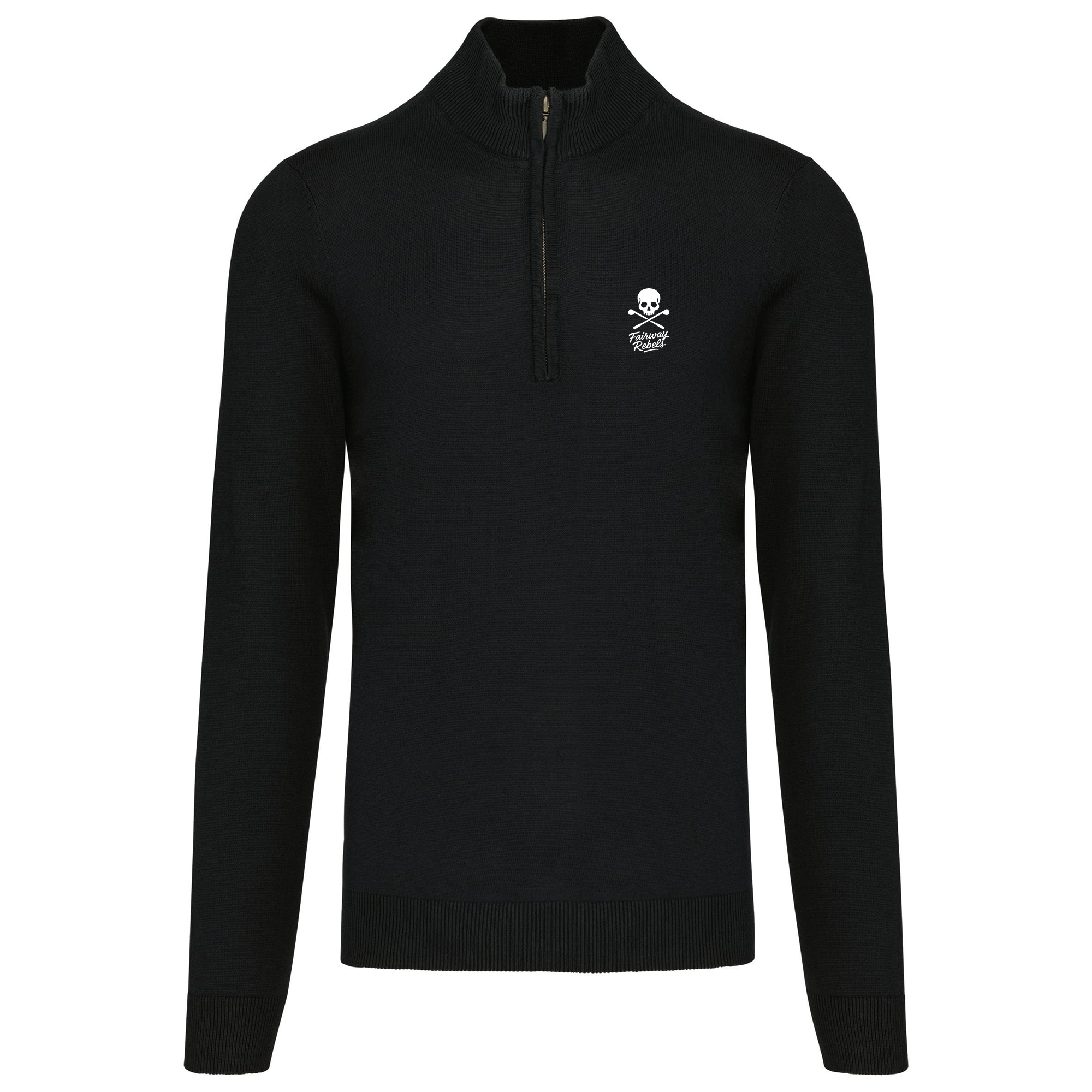 Pull 1/4 Zip Homme Noir Fairway-Rebels - Fairway Rebels golf