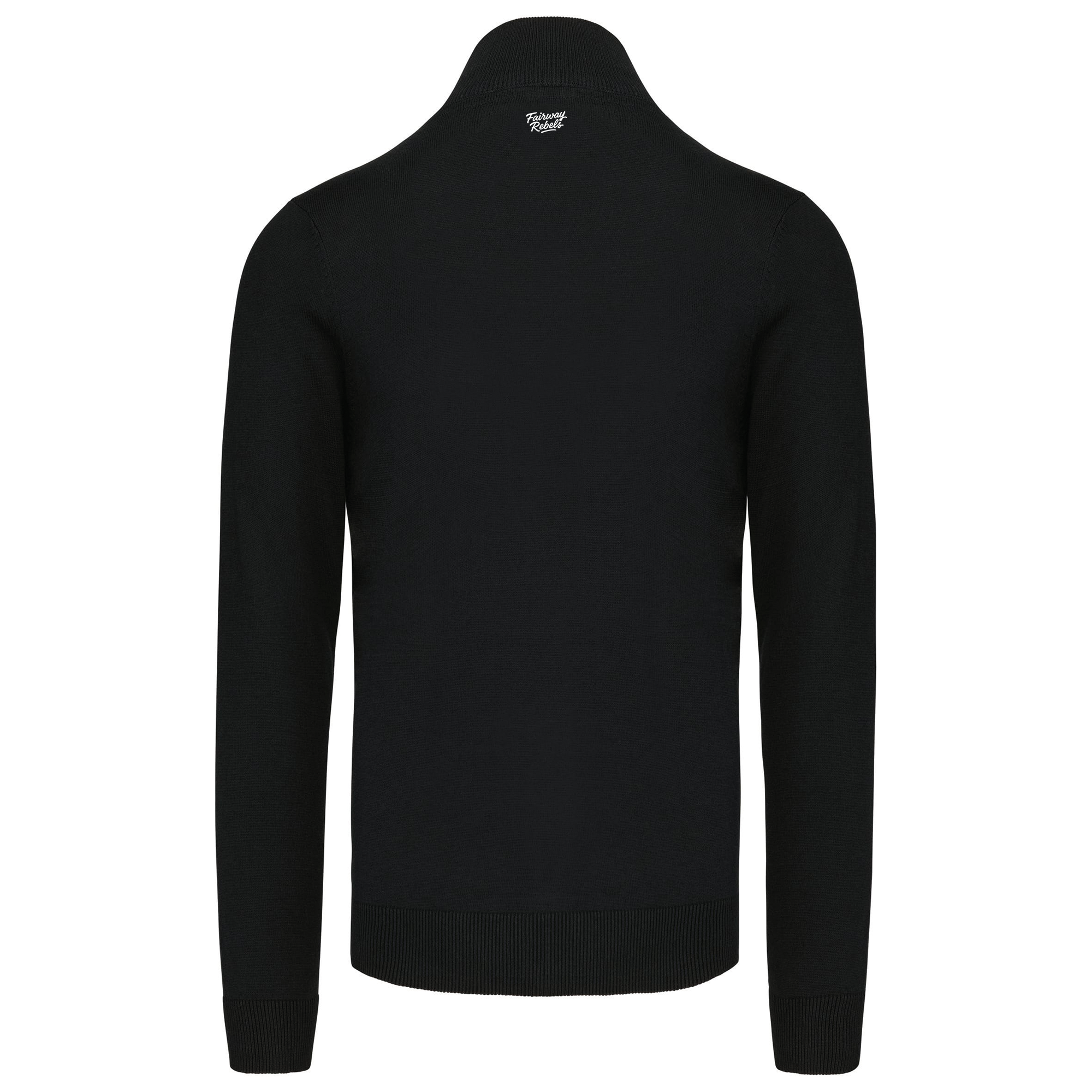 Pull 1/4 Zip Homme Noir Fairway-Rebels - Fairway Rebels golf