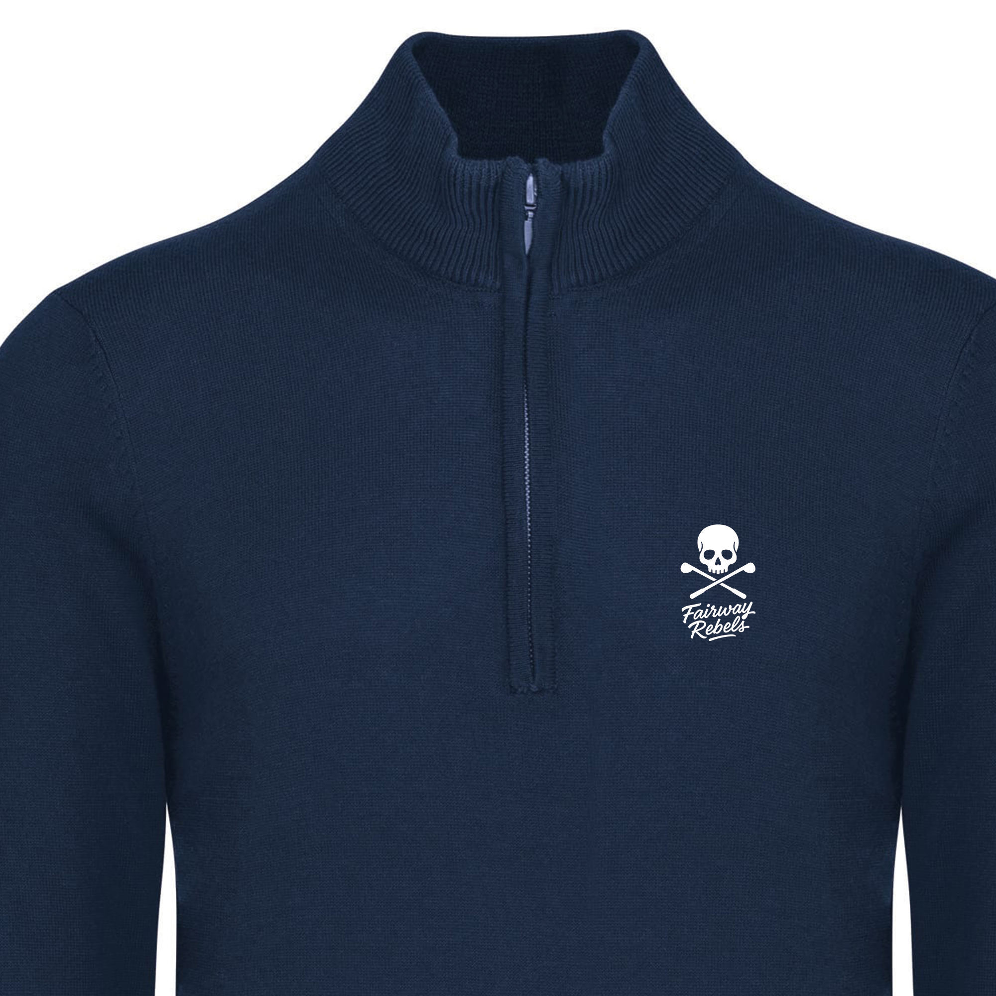 Pull 1/4 Zip Homme Bleu Marine - Fairway-Rebels - Fairway Rebels golf