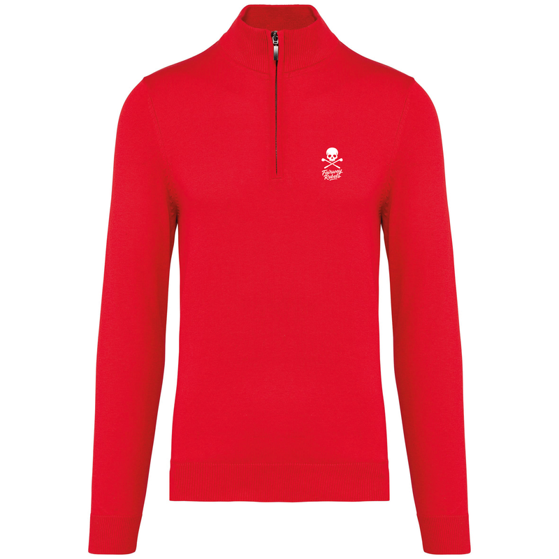 Pull 1/4 Zip Homme Rouge - Fairway-Rebels - Fairway Rebels golf