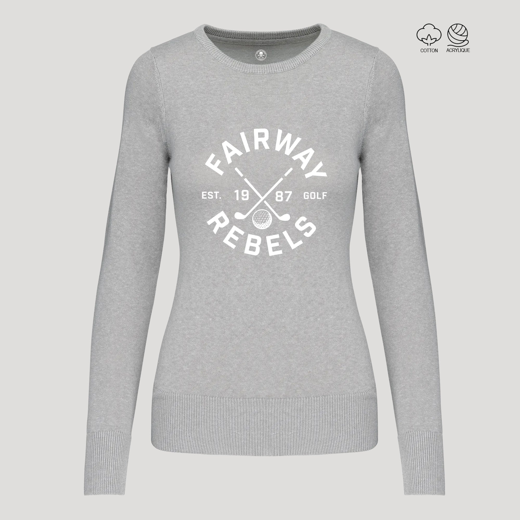 Pull Golf Femme Col Rond 1987 - Fairway Rebels-  64.00 EUR