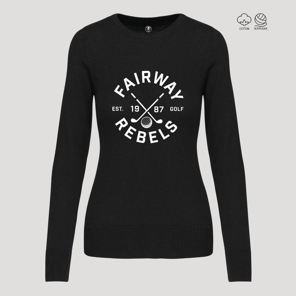 Pull Golf Femme Col Rond 1987 - Fairway Rebels