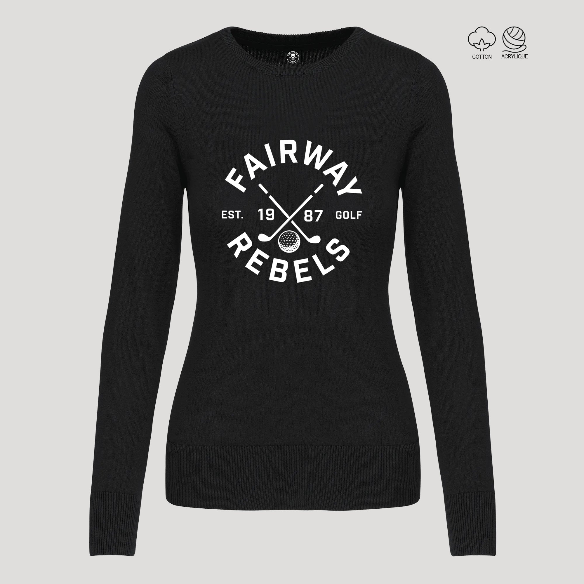 Pull Golf Femme Col Rond 1987 - Fairway Rebels-  64.00 EUR