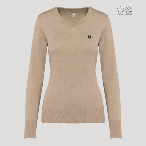 Pull Golf Femme Col V